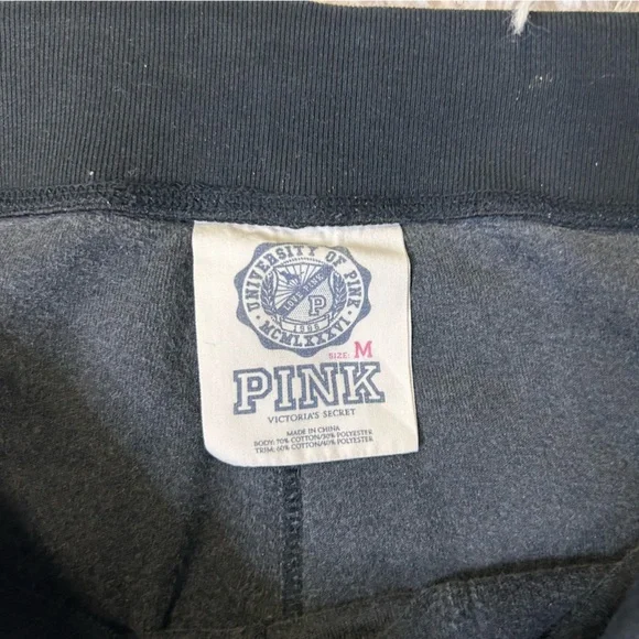 ◾️Rare Vintage Y2K Victoria’s Secret PINK Velour Number Flare Side Stripe Pants - Picture 4 of 7